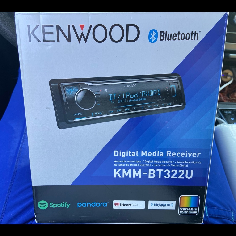 Kenwood Bluetooth car radio. Unused.